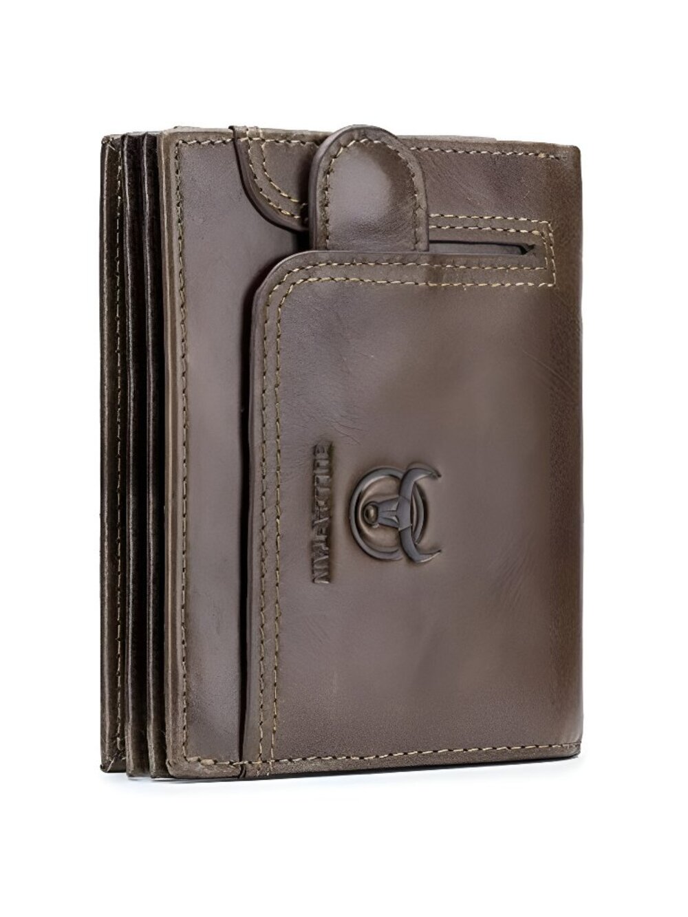 Men RFID Blocking Bifold Wallet Genuine Leather Card Holder Wallets